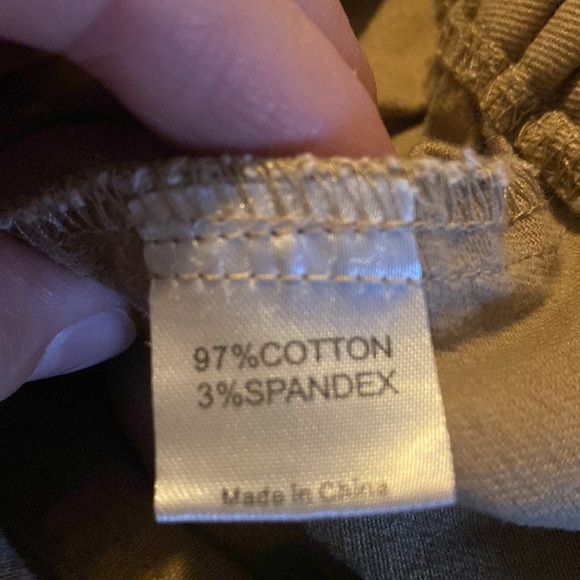 Khaki cargo style pants elastic ankles size medium EUC - Picture 8 of 16
